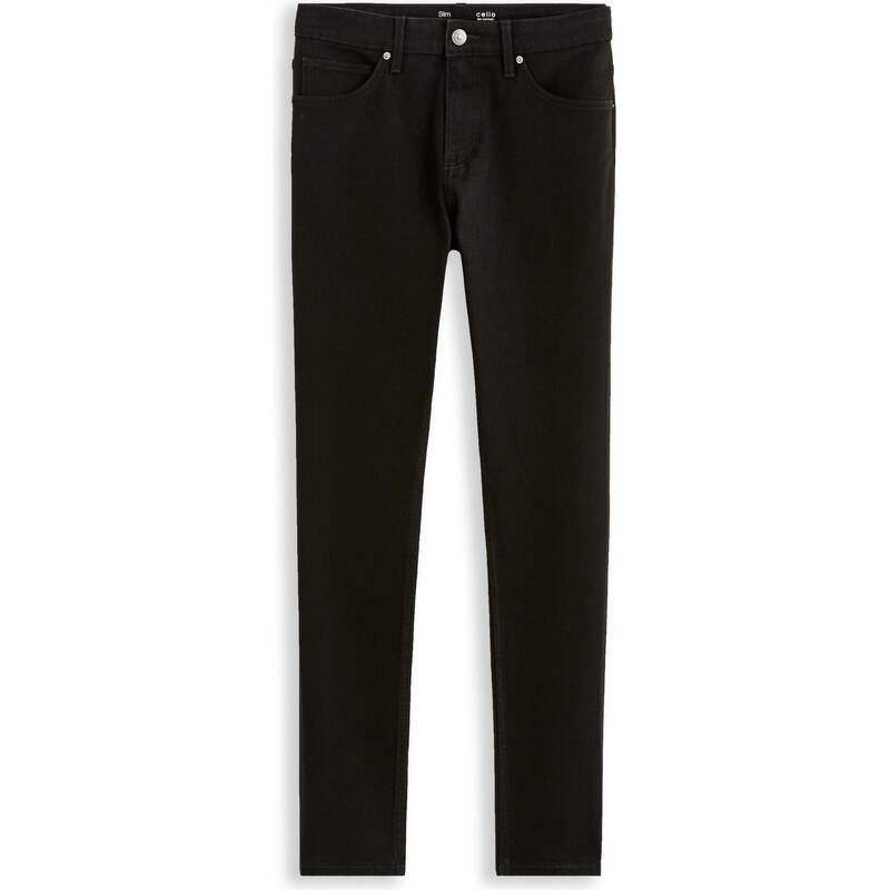 Čierne pánske slim fit džínsy Celio Foslim 50629707