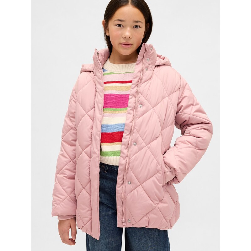 GAP PrimaLoft Childrens Quilted Coat - Girls 66322834