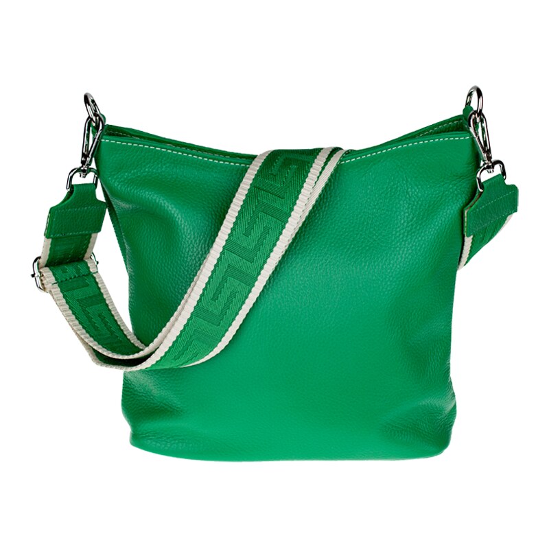 Zelená kožená talianska crossbody kabelka Amalia Verde I NovaKabelka 66096365