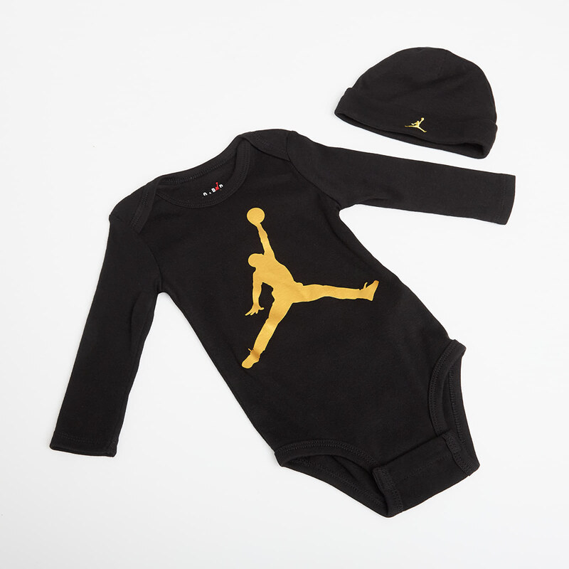 Jordan JHN L/S Jumpman 6-12M Black/ Gold 6-12 months 66154260