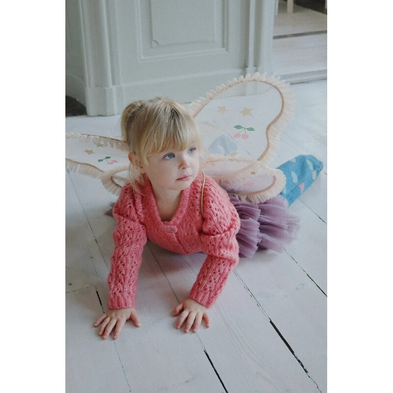 Detský kardigan s prímesou vlny Konges Sløjd ISA CARDIGAN 65478552