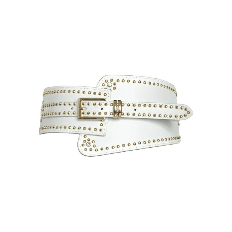 Lifestyle Dámsky široký korzetový opasok s cvočkami Alexis Biely 65227225