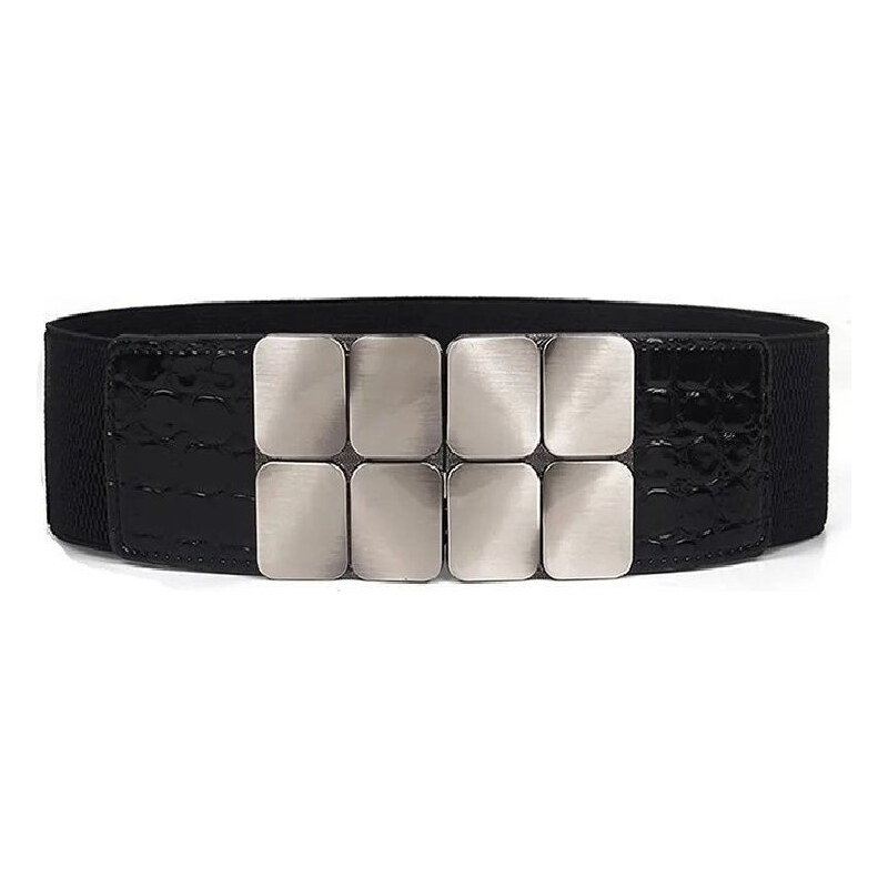 Lifestyle Dámsky elastický pružný opasok s prackou Peggy Čierny 65228791