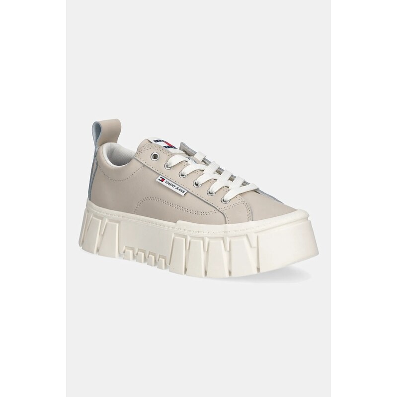 Kožené tenisky Tommy Jeans TJW VULC FLATFORM LEATHER 66185019