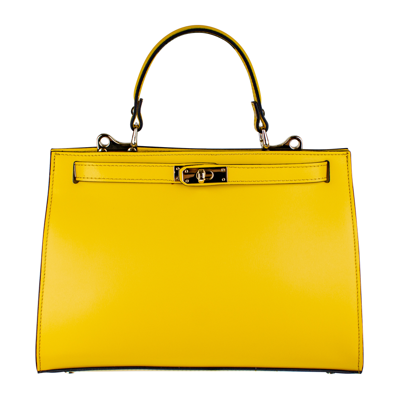 Žltá kožená talianska kabelka Anita Grande Gialla NovaKabelka.sk 66155026