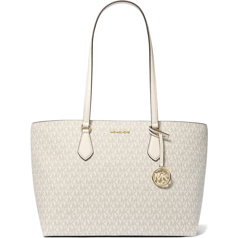 Michael Kors Kabelka Sheila Large Signature Logo Tote Bag Light Cream 66600088