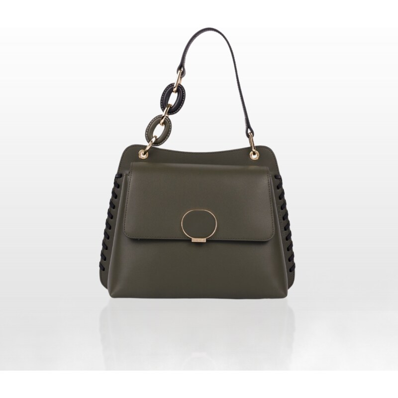 CROMIA CLARISSA kožená kabelka – olivová 66077327