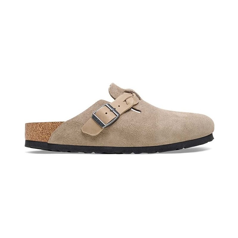 Semišové šľapky Birkenstock Boston Braided 50375928