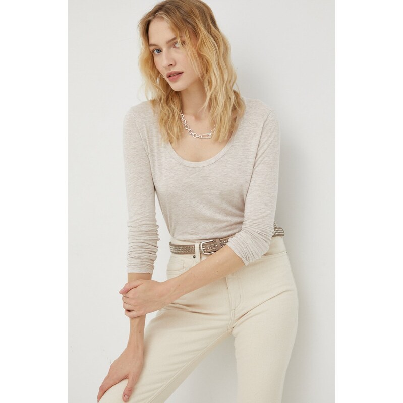 Tričko s dlhým rukávom American Vintage 66510213