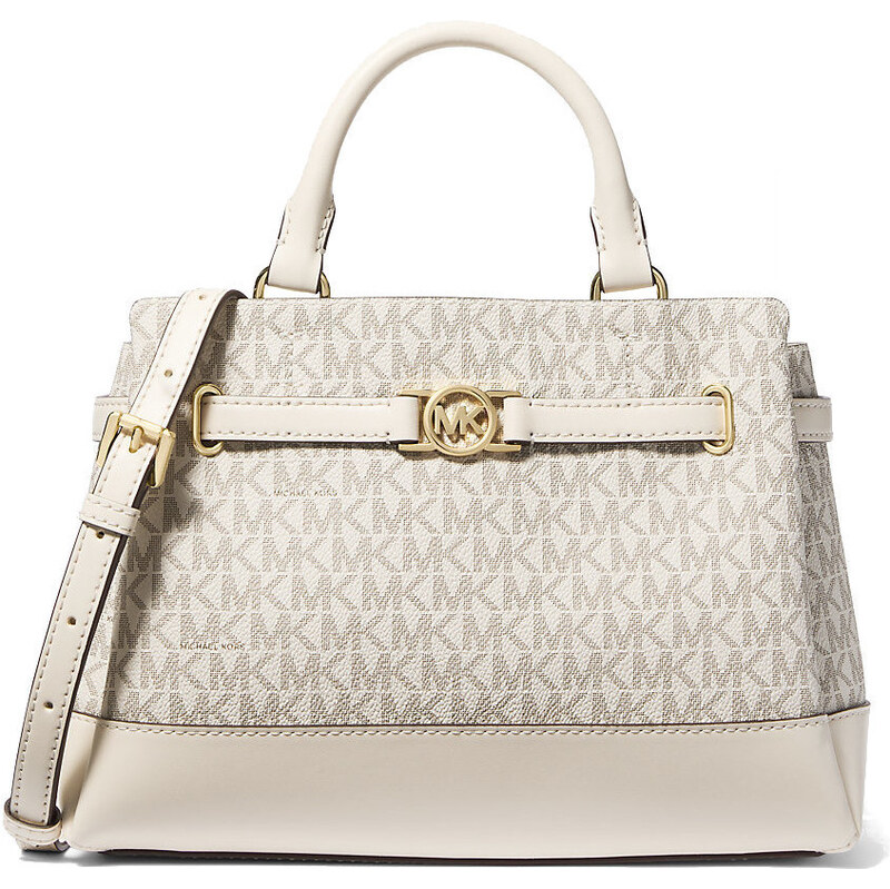 Michael Kors Reed Small Signature Logo Satchel Light Cream Multi 66600090