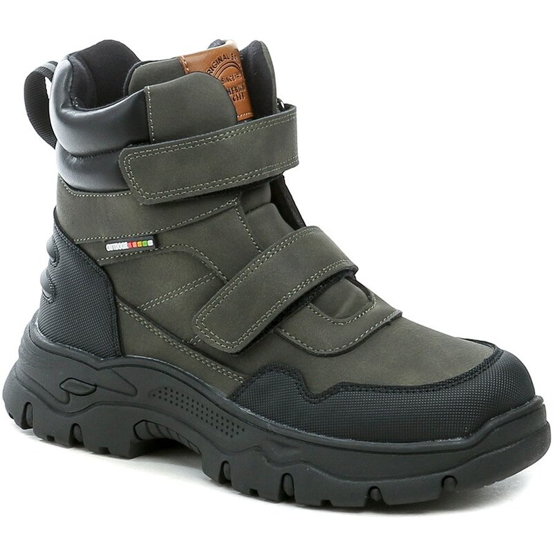 American Club XD158 khaki detské zimné topánky 66155914