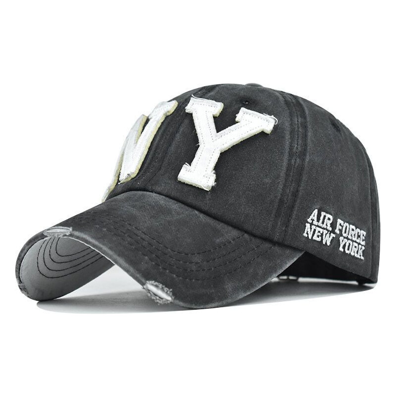 ANG-E šiltovka s nápisema NY Tmavo šedá 65224511