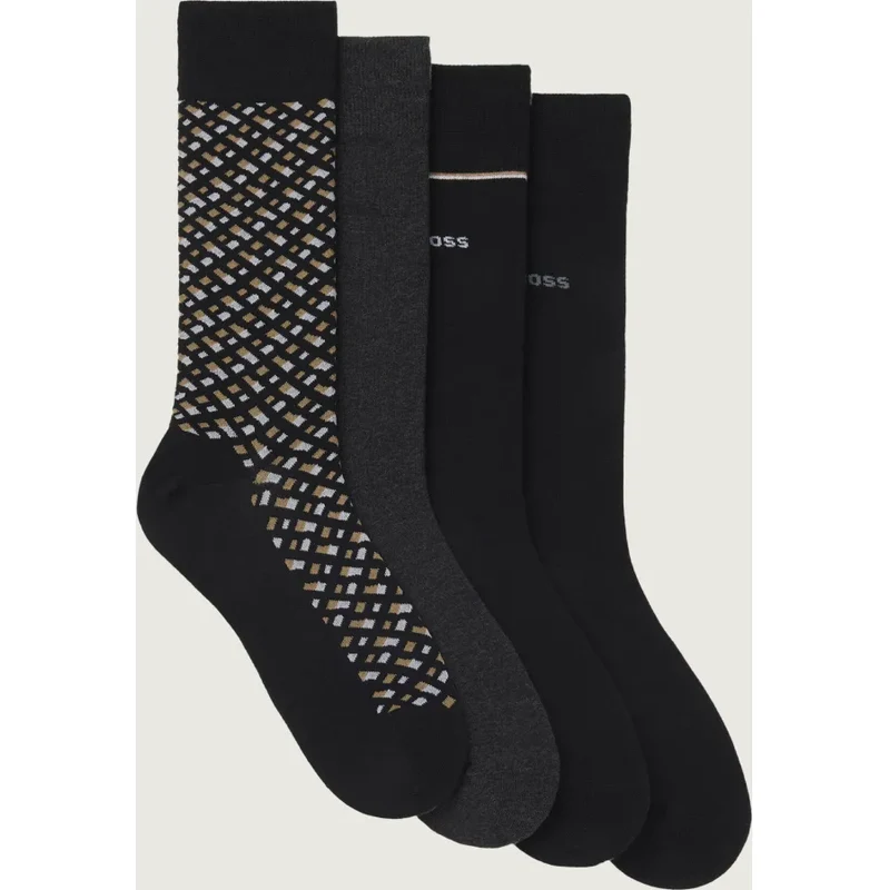 BOSS BLACK Ponožky 4-balenie RS Gift Monogram 66154080