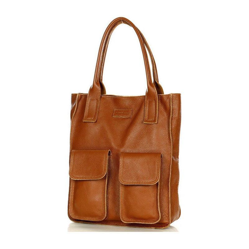 MARCO MAZZINI svetlohnedá shopper bag s vreckami s131p 17439148