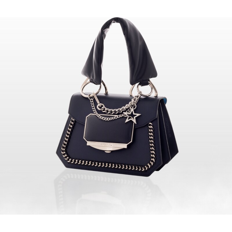 CROMIA OASI STAR kožená kabelka – tmavomodrá 65782762