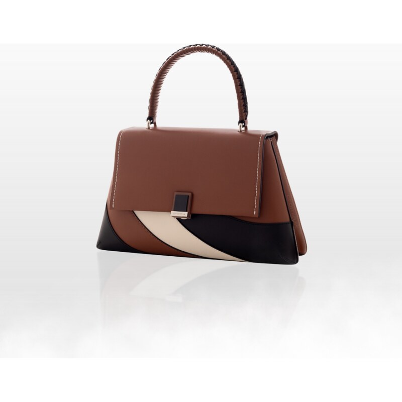 CROMIA ELITE kožená kabelka – mandľovo-hnedá 65782754