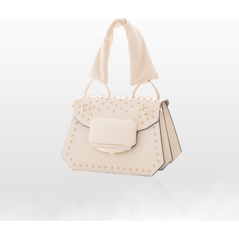 CROMIA OASI LUNA kožená kabelka – svetlá krémová 65782764