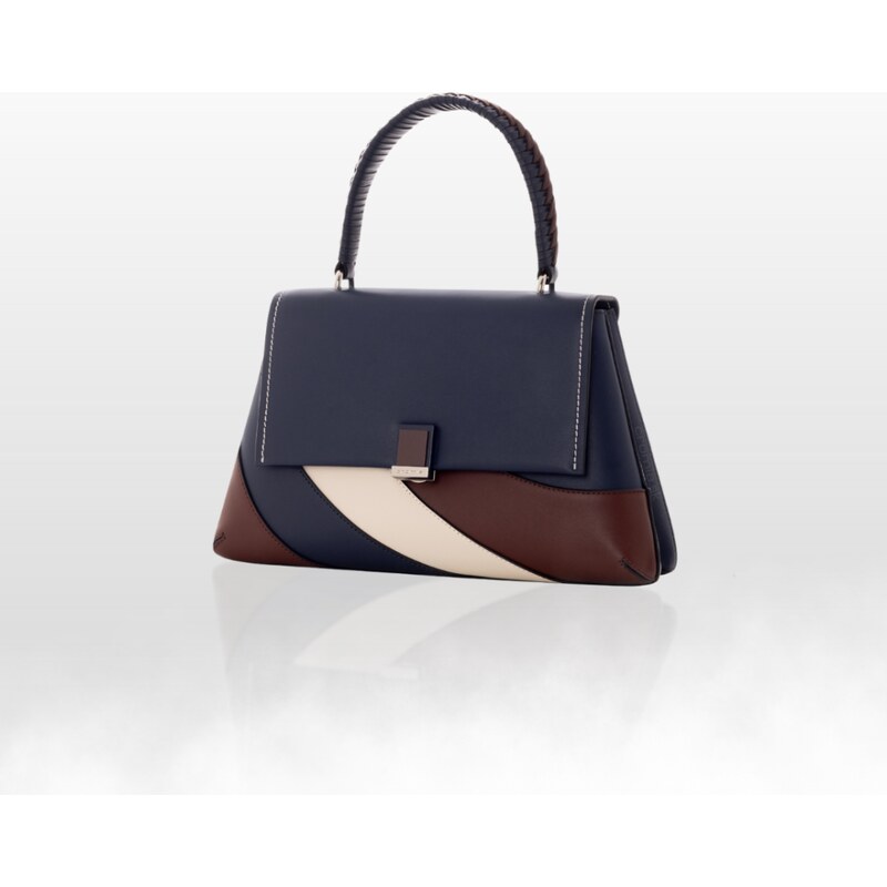 CROMIA ELITE kožená kabelka – tmavomodrá 65782759