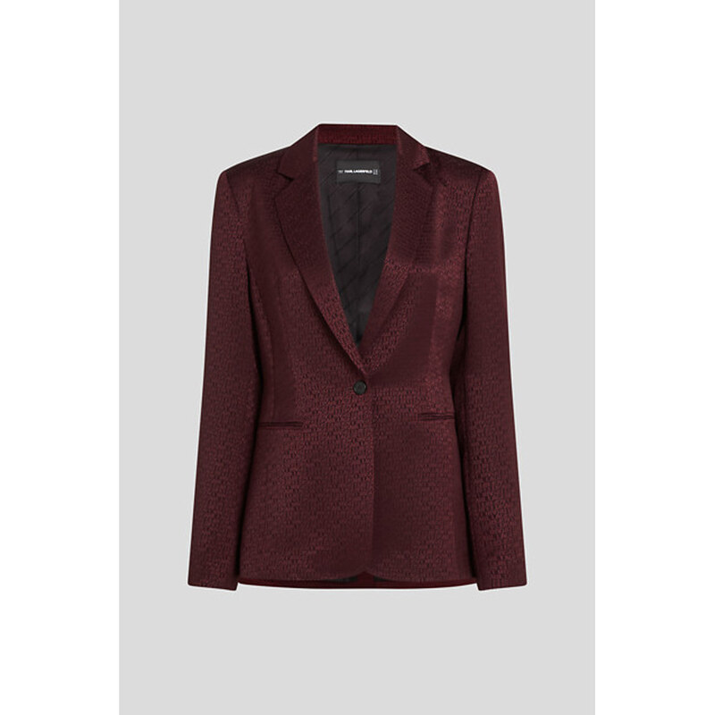 SAKO KARL LAGERFELD LOGO JACQUARD BLAZER 66163345