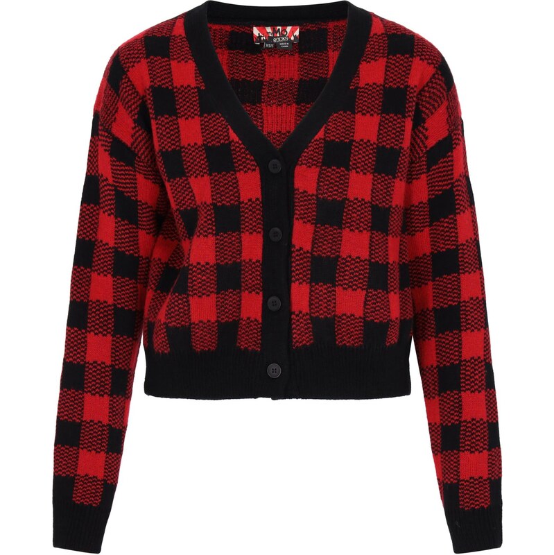 myMo ROCKS Kardigán červená / čierna 66163516