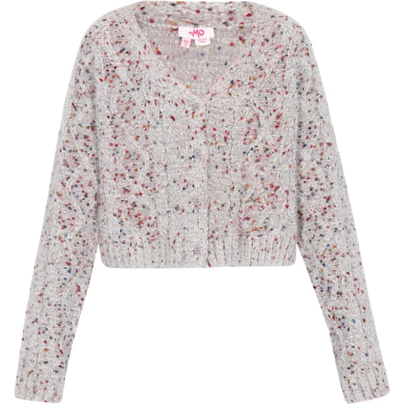 MYMO Kardigán sivá / zelená / oranžová / červená 66163524