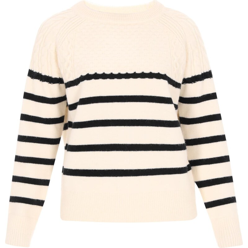 DreiMaster Maritim Sveter čierna / šedobiela 66163526