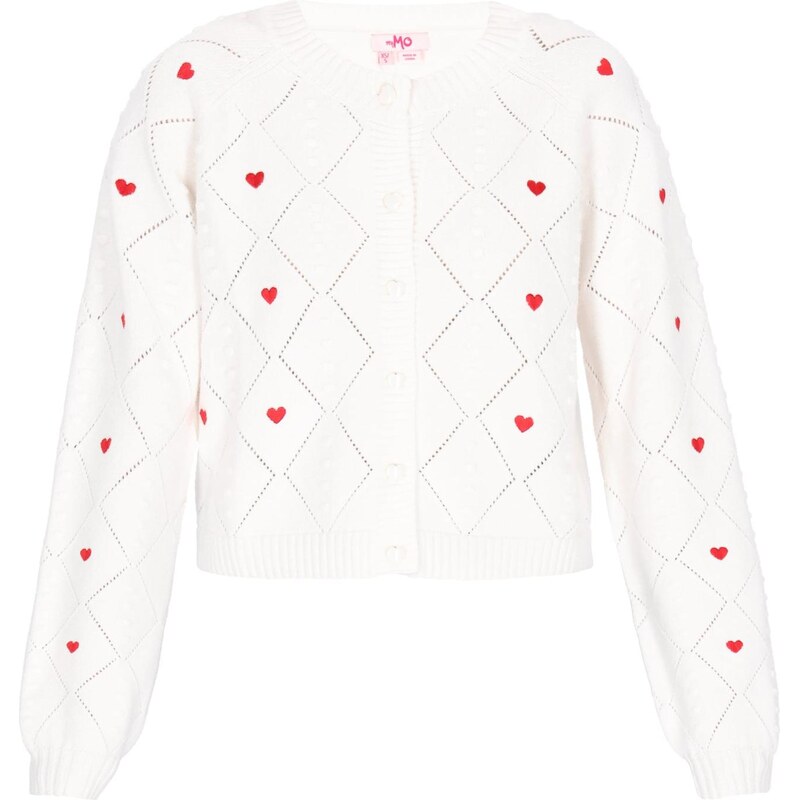 MYMO Kardigán červená / šedobiela 66163529