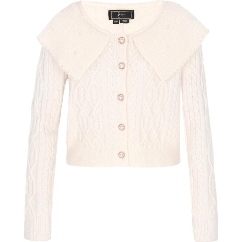 faina Kardigán šedobiela 66163607