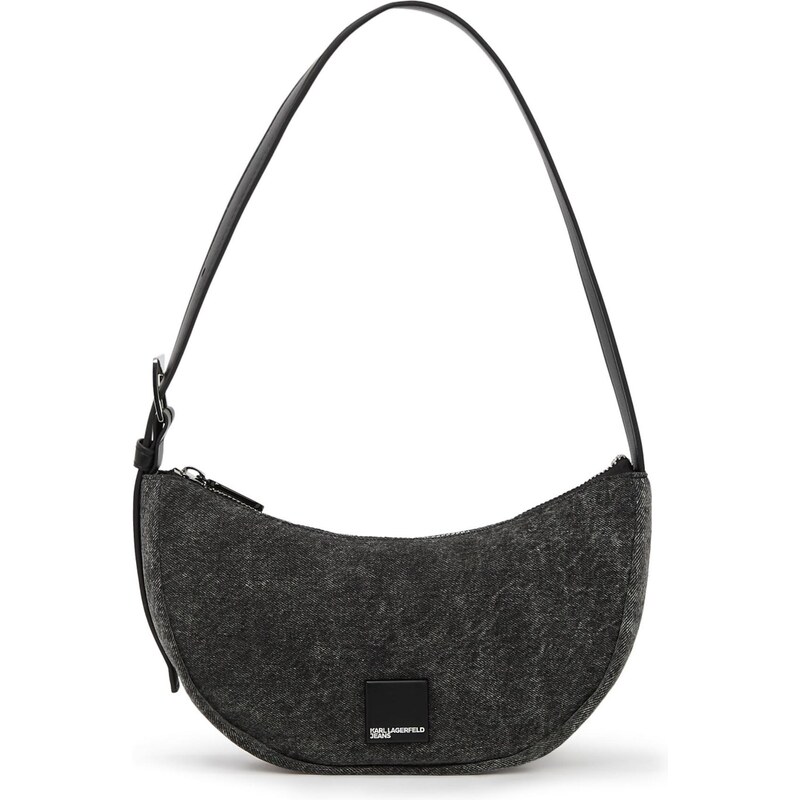 KARL LAGERFELD JEANS Kabelka na rameno čierny denim / biela 66163629