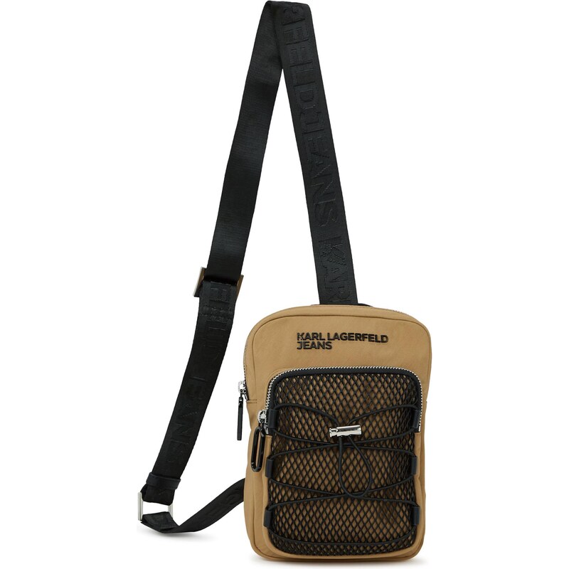 KARL LAGERFELD JEANS Taška cez rameno farba ťavej srsti / čierna 66163632