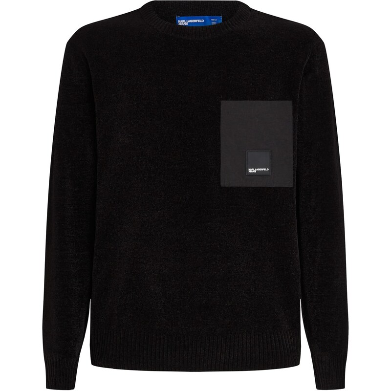 KARL LAGERFELD JEANS Sveter tmavosivá / čierna 66163647