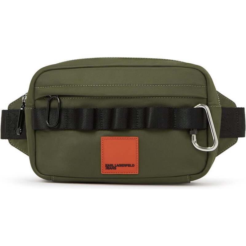 KARL LAGERFELD JEANS Ľadvinka Canyon tmavozelená / oranžová / čierna 66163645