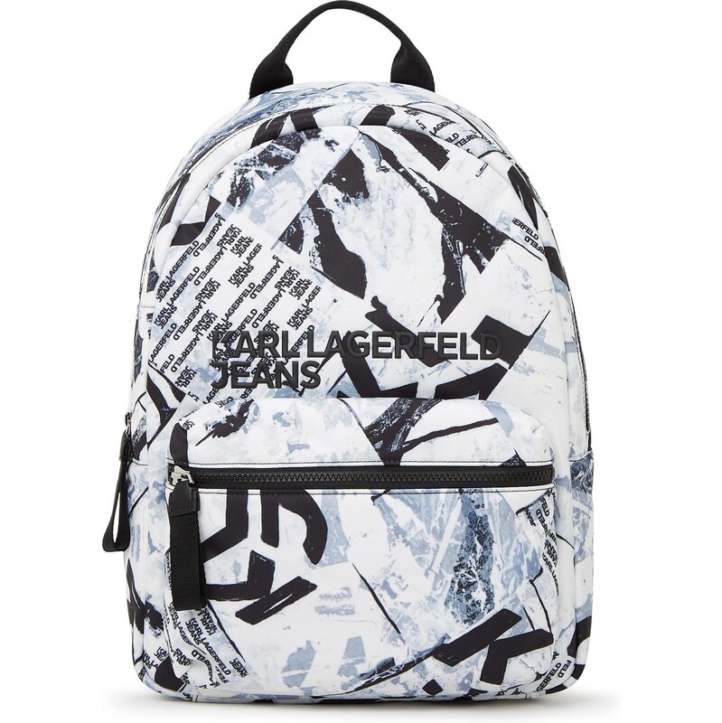 KARL LAGERFELD JEANS Batoh modrá / čierna / biela 66163646