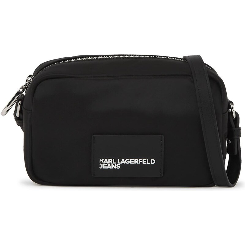 KARL LAGERFELD JEANS Taška cez rameno čierna / biela 66163657