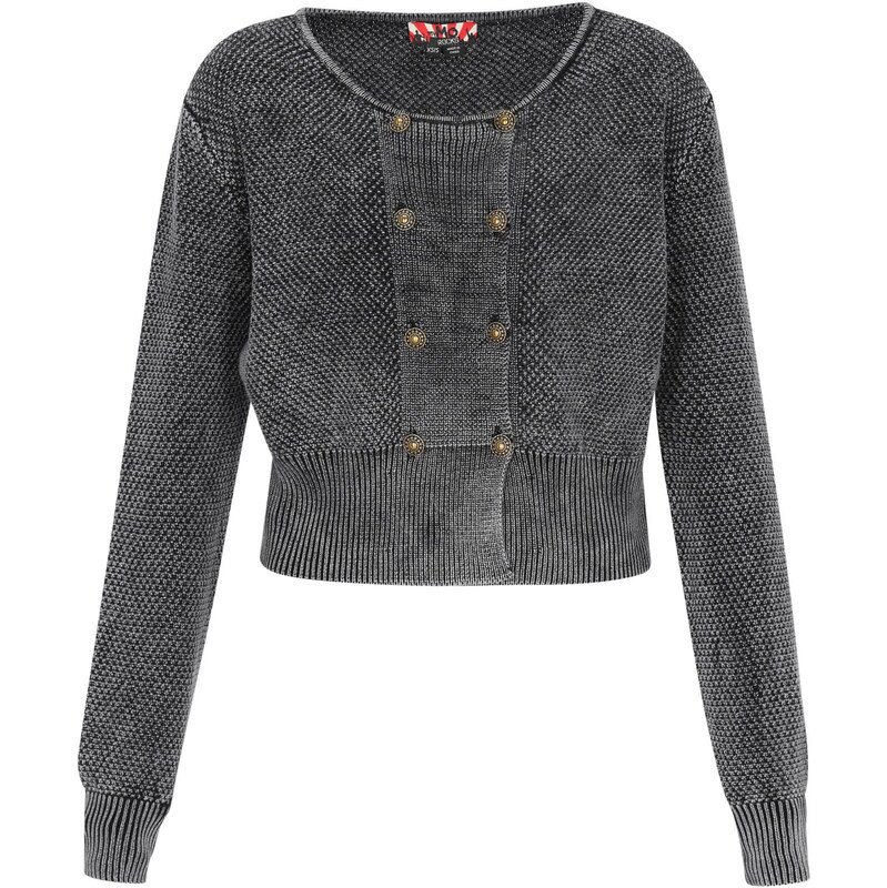 myMo ROCKS Kardigán čierna melírovaná 66163674