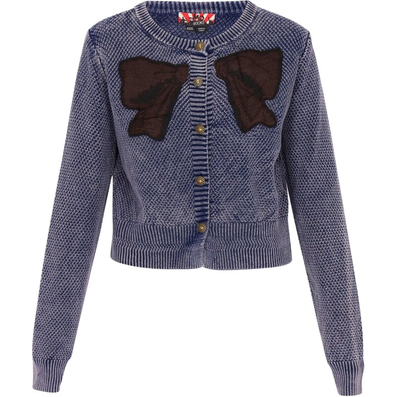 myMo ROCKS Kardigán indigo / hnedá / čierna 66163672