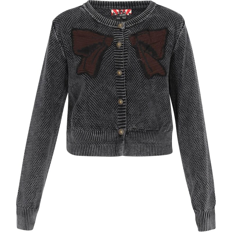 myMo ROCKS Kardigán tmavohnedá / čierna 66163675