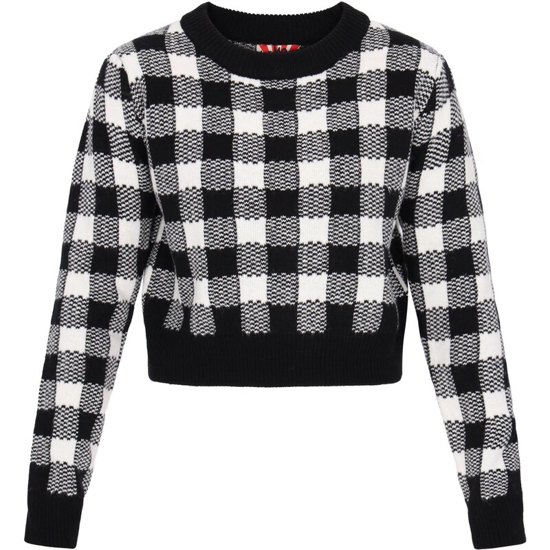 myMo ROCKS Sveter sivá / čierna / biela 66163505