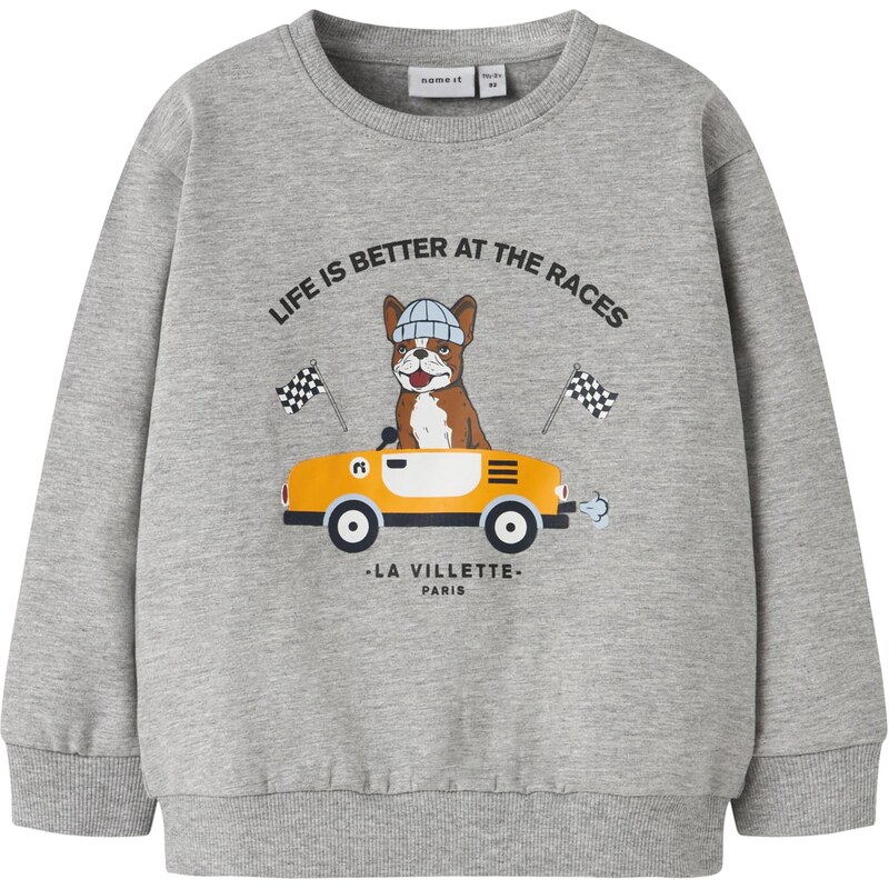 NAME IT Mikina NMMROVAL zlatá žltá / sivá melírovaná / čierna / biela 66163962