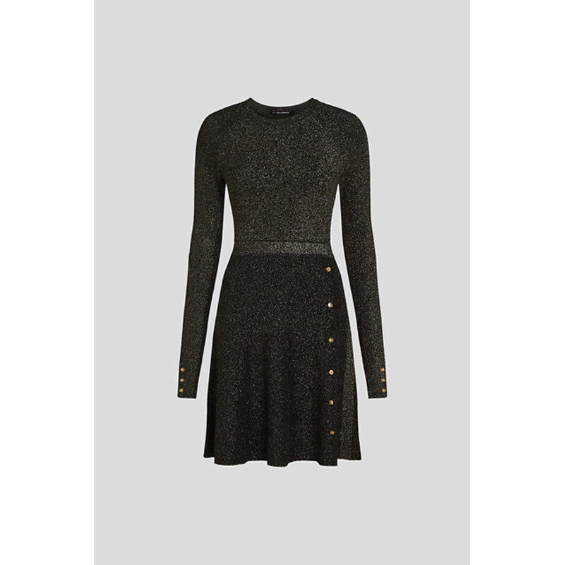 ŠATY KARL LAGERFELD LUREX KNIT DRESS 66163344