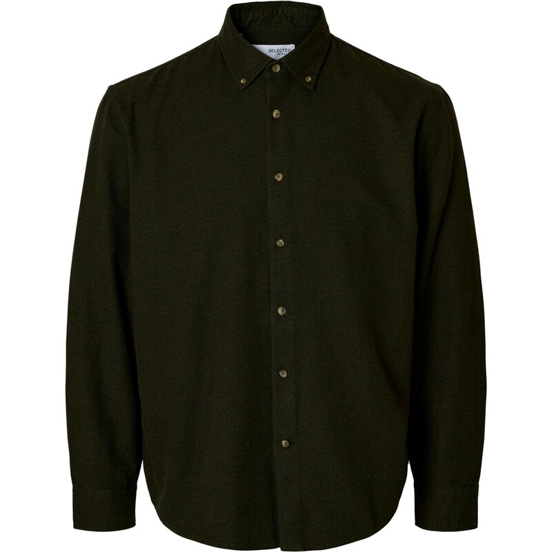 SELECTED Košeľa SLHNOAH olivová 66164356