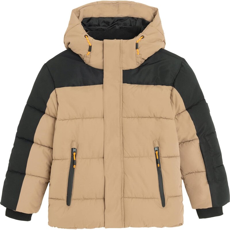 Cool Club Zimná bunda kapučíno / čierna 66164577