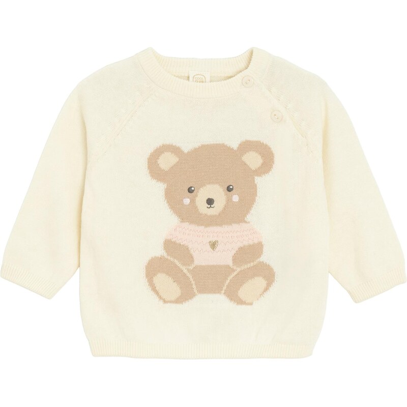 Cool Club Sveter svetlohnedá / ružová / biela ako vlna 66164607