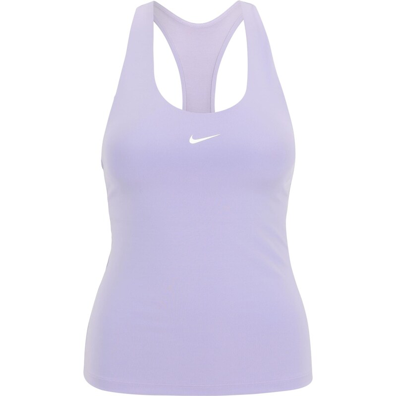 NIKE Športový top SWOOSH svetlofialová / biela 66164639
