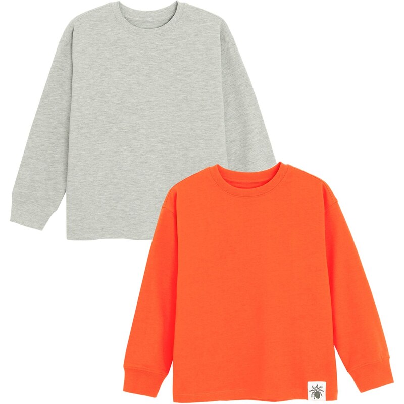 Cool Club Mikina sivá / oranžová 66164828