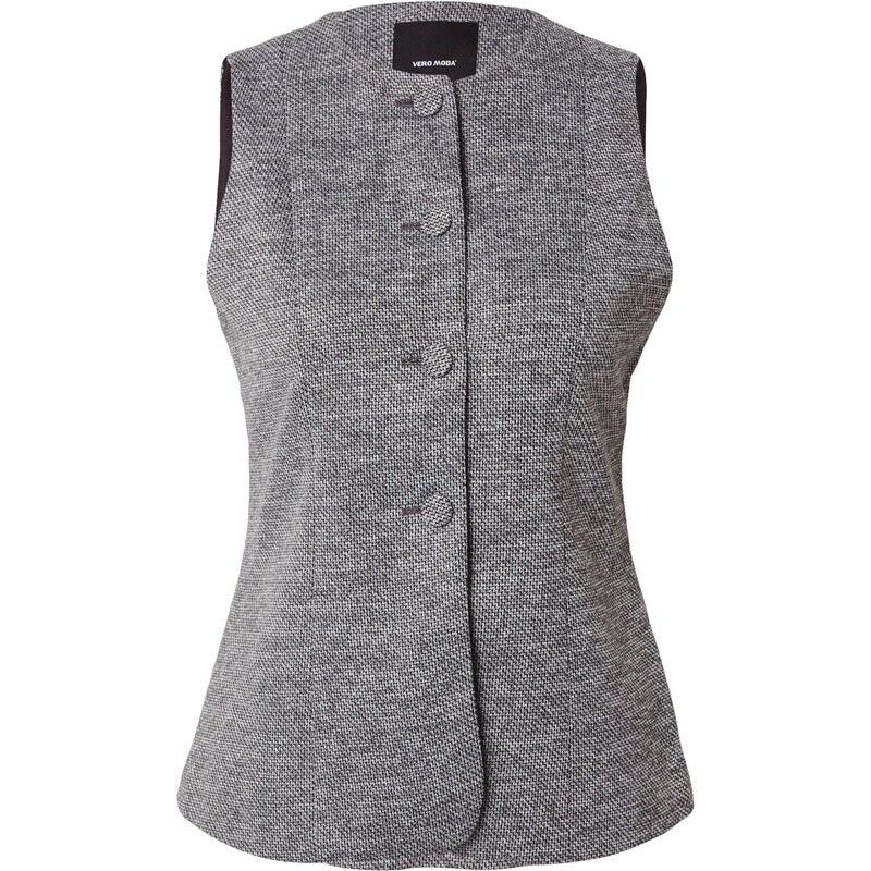 VERO MODA Vesta k obleku VMBERLIN sivá / čierna 66164929
