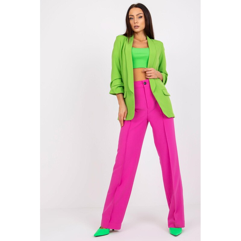 MladaModa Elegantné sako Adela s nariasenými rukávmi, bez zapínania, 66170065