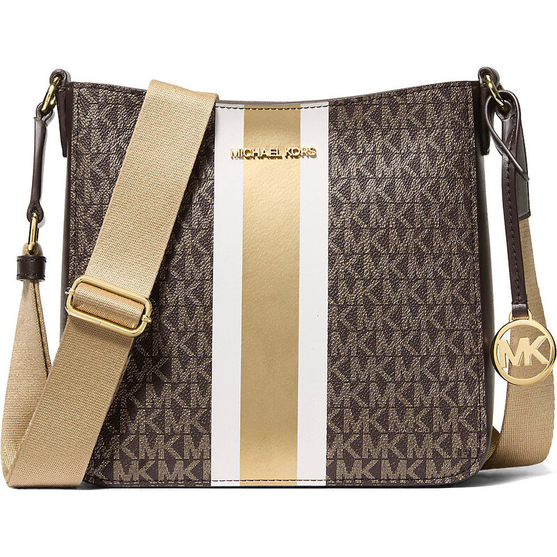 Michael Kors Kabelka Jet Set Small Signature Logo Stripe Crossbody Bag 66600094