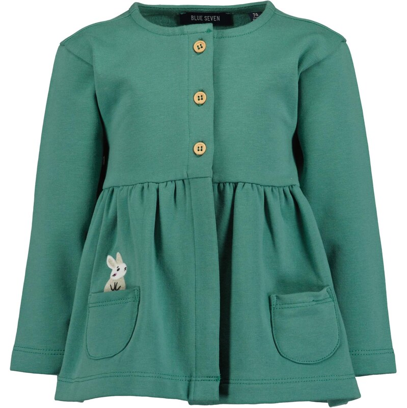 BLUE SEVEN Tepláková bunda tmavozelená 66171842