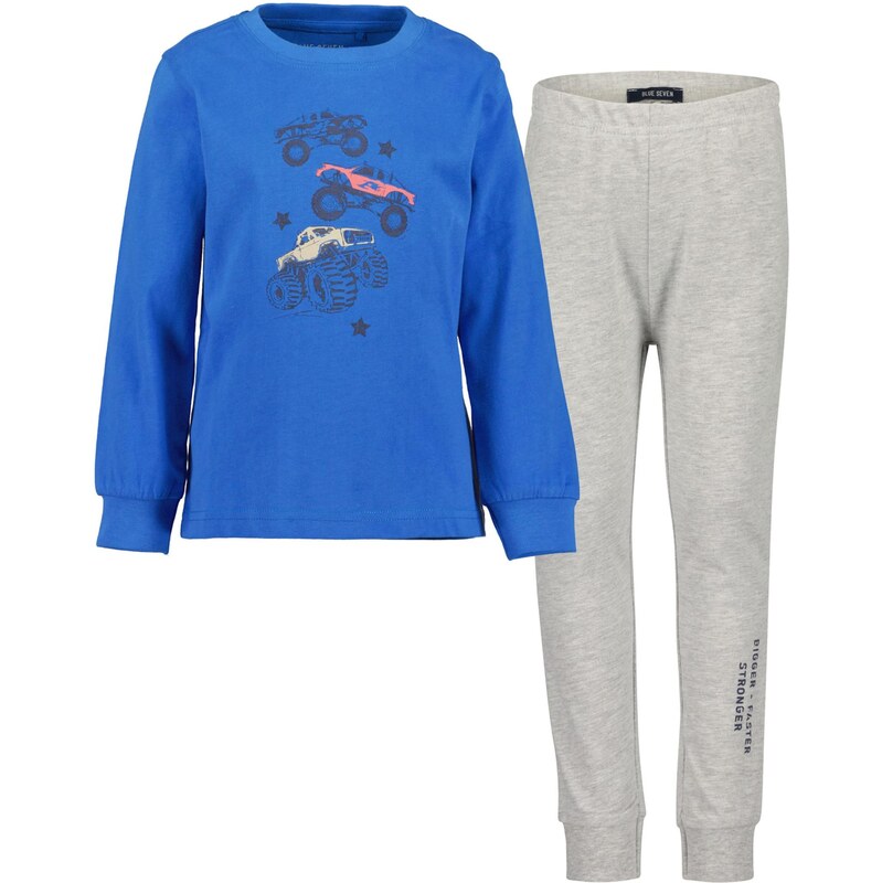 BLUE SEVEN Pyžamo modrá / sivá / oranžová 66172086